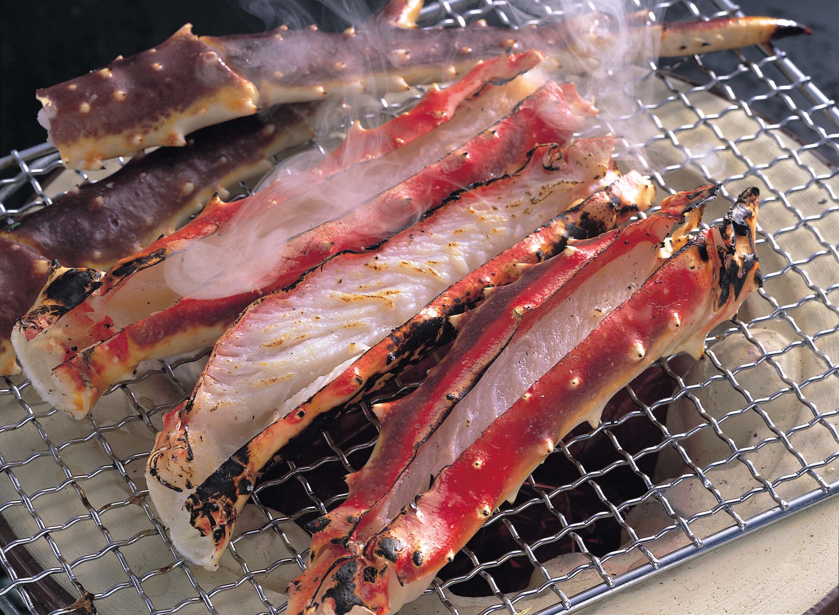 タラバガニの焼きガニ